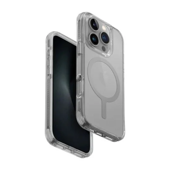 Cover Iphone 16 Pro Hybrid Magclick Charging Combat Uniq - Stone Gray